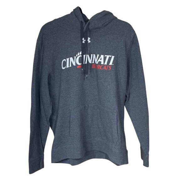Under Armour Cincinnati Bearcats Hoodie Sweatshirt Grey Size L Large Men's - Picture 1 of 7